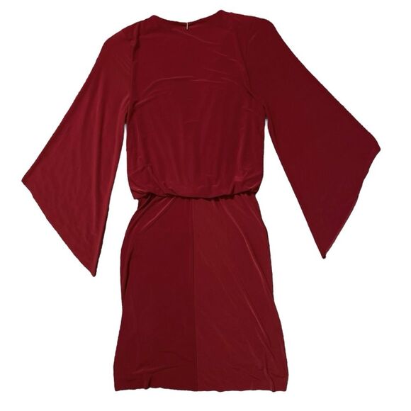 MISA LOS ANGELES Bell Sleeve Twist Front Teget Mini Dress - Picture 7 of 15